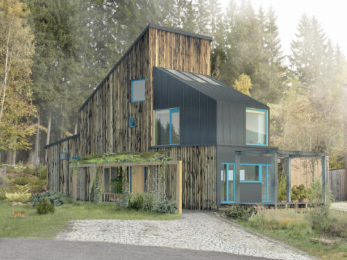 Rooftop extension in Harrachov